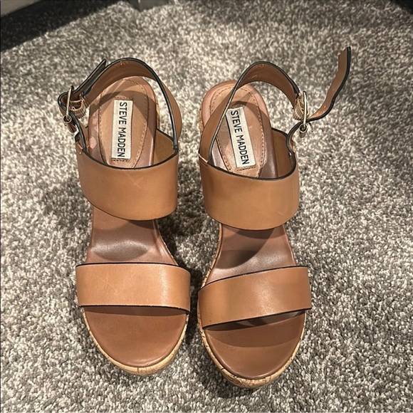 Steve Madden Esme Brown Sandals - Size 8.5 - Picture 5 of 13